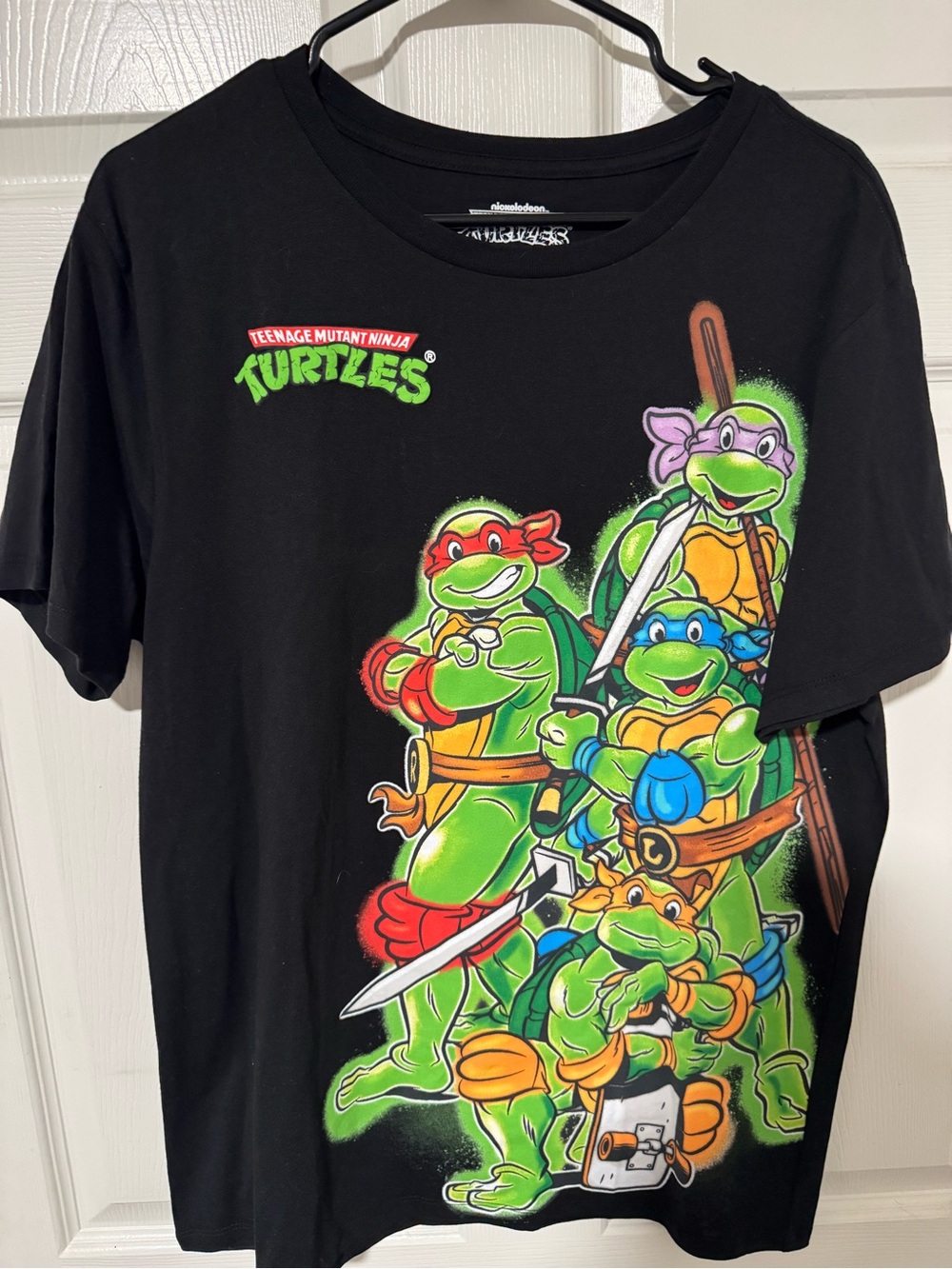 TMNT Teenage Mutant Ninja Turtles Men’s Black T-Shirt Size Large